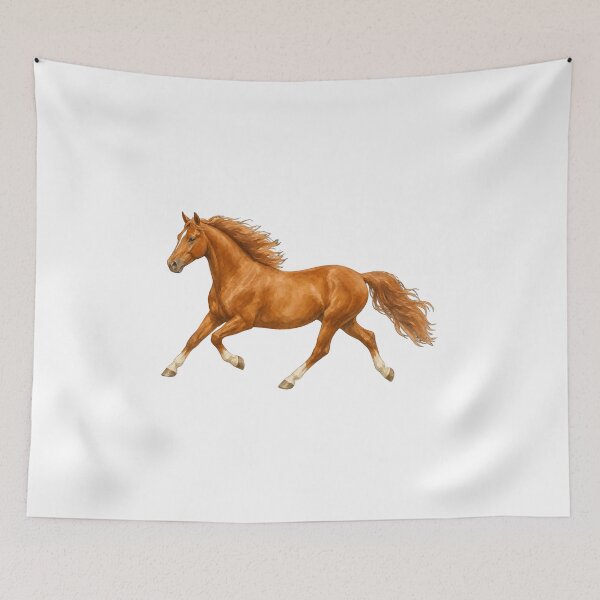 Item preview, Galloping Chestnut Horse Watercolor designed and sold by STOXT.