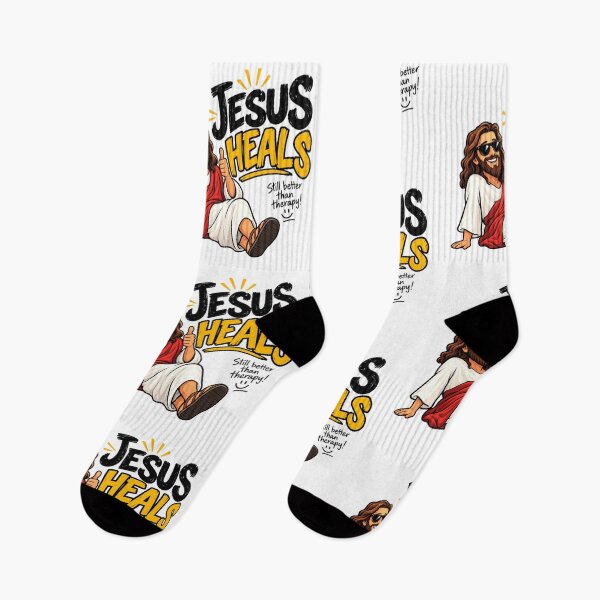 Item preview, Jesus Heals Funny Christian Faith Humor Sunglasses Jesus designed and sold by Obinne.