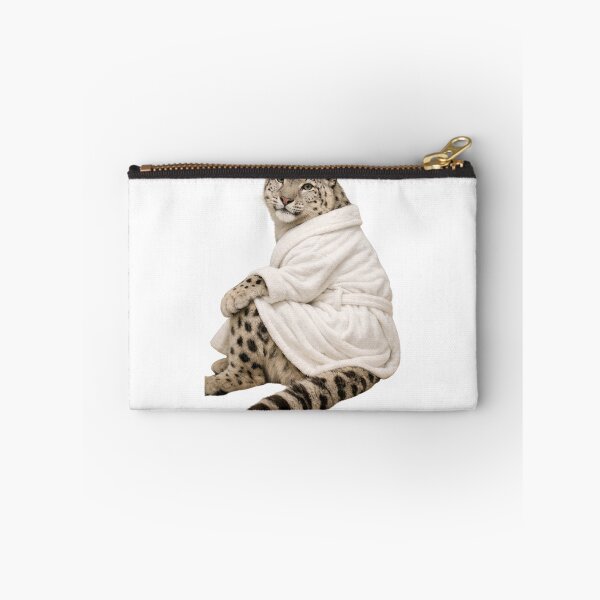 Item preview, Snow Leopard Fluffy Bathrobe designed and sold by Sillytoe.