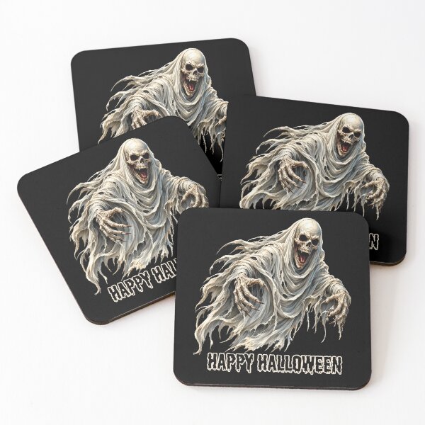 Item preview, Happy Halloween Screaming Ghoul – Creepy Horror Art designed and sold by Classic Chaos Creations.