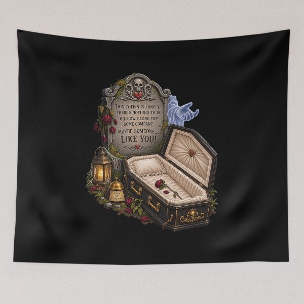 Item preview, ⚡HAUNTED TOMBSTONE COLLECTION - Lonely Coffin - dark version designed and sold by WheelieGdArt.