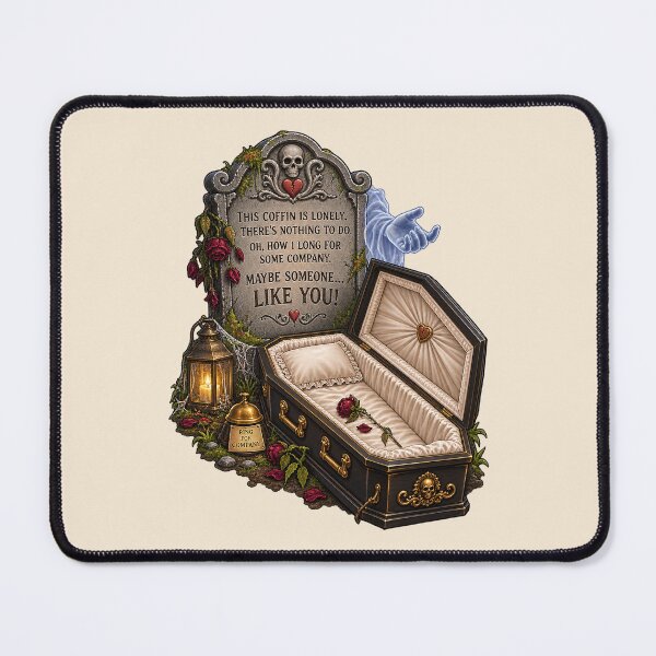 Item preview, ⚡HAUNTED TOMBSTONE COLLECTION - Lonely Coffin designed and sold by WheelieGdArt.