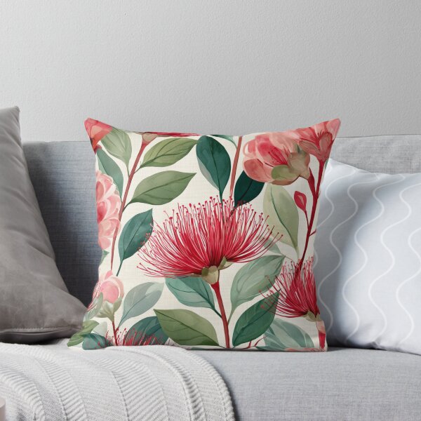 Item preview, Pōhutukawa Aotearoa Botanical Pattern designed and sold by haleymaree.