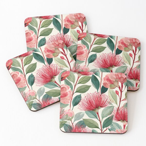 Item preview, Pōhutukawa Aotearoa Botanical Pattern designed and sold by haleymaree.