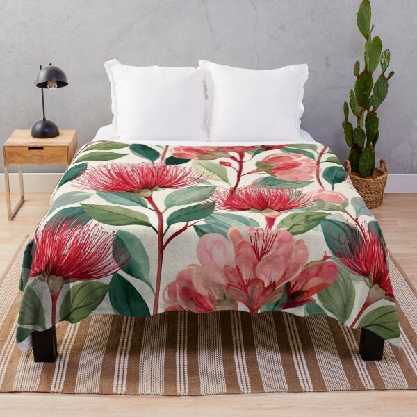 Item preview, Pōhutukawa Aotearoa Botanical Pattern designed and sold by haleymaree.