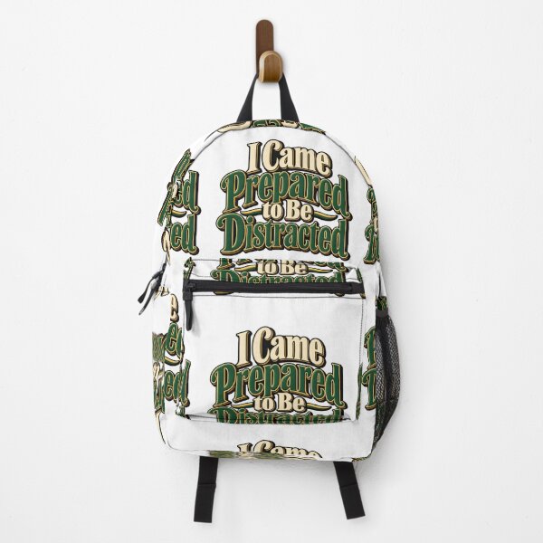 Item preview, Prepared to Be Distracted Retro Lettering Quote designed and sold by Bikivuno.