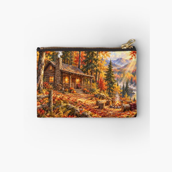 Item preview, Cabin with Sunshine in Autumn Forest designed and sold by scicilysimonee.