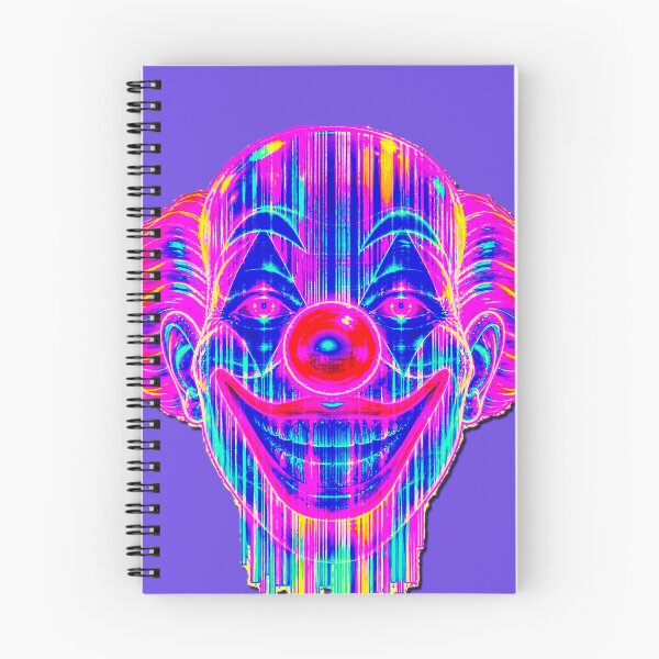 Item preview, Vaporwave Glitch Clown - Neon Weirdcore Jester  designed and sold by A E S T H E T A T A G.