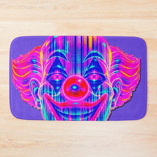 Item preview, Vaporwave Glitch Clown - Neon Weirdcore Jester  designed and sold by A E S T H E T A T A G.