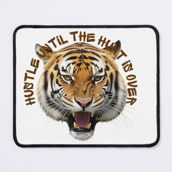 Item preview, Hustle Until the Hunt is Over Tiger Photo Art designed and sold by Debsgiftware .