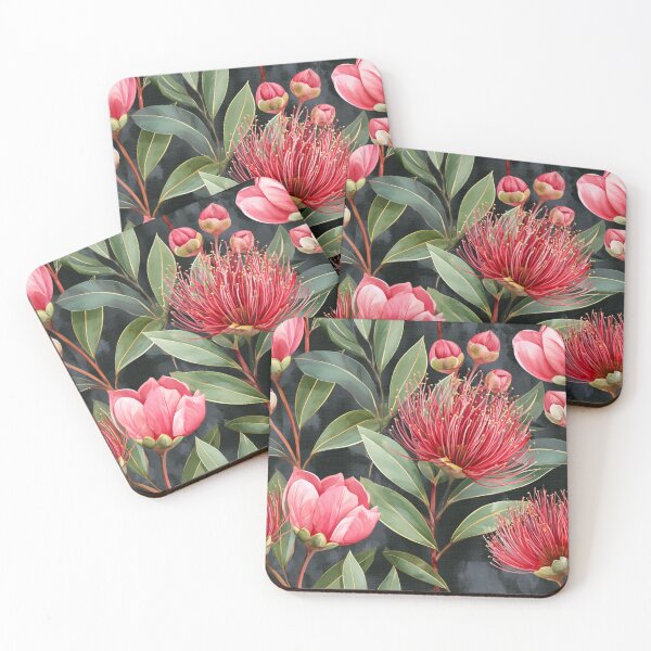 Item preview, Midnight Pōhutukawa Aotearoa Botanical Pattern designed and sold by haleymaree.