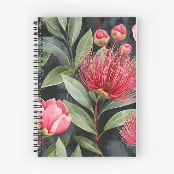 Item preview, Midnight Pōhutukawa Aotearoa Botanical Pattern designed and sold by haleymaree.