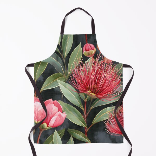 Item preview, Midnight Pōhutukawa Aotearoa Botanical Pattern designed and sold by haleymaree.