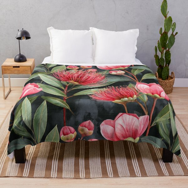 Item preview, Midnight Pōhutukawa Aotearoa Botanical Pattern designed and sold by haleymaree.