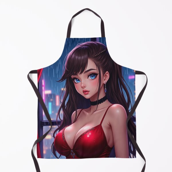 Item preview, Cityscape Synneva | Busty Girl Anime Portrait designed and sold by KasaHunterHarem.