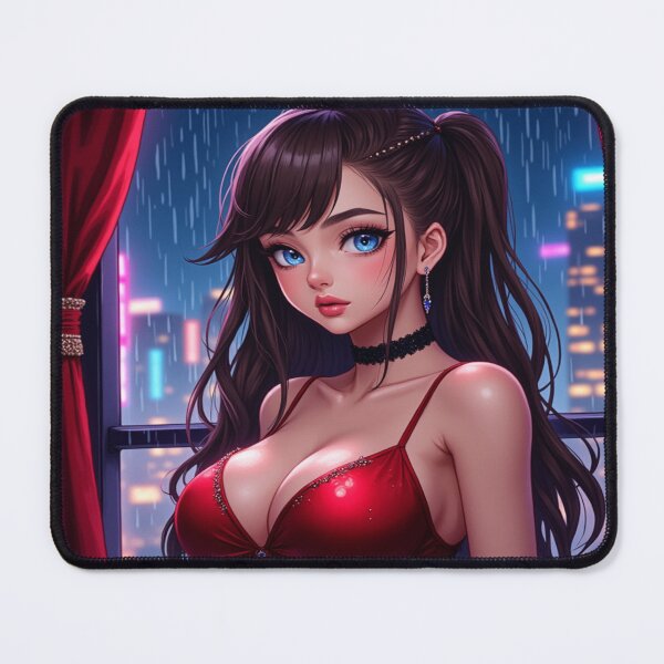 Item preview, Cityscape Synneva | Busty Girl Anime Portrait designed and sold by KasaHunterHarem.