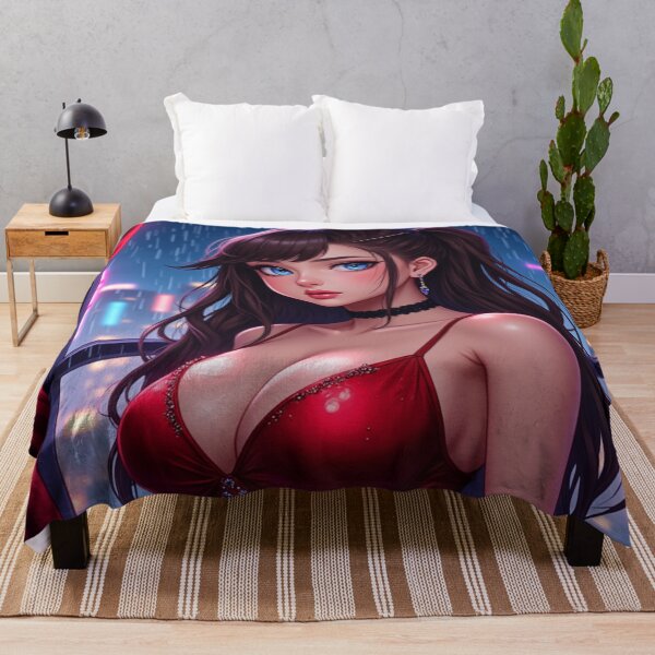 Item preview, Cityscape Synneva | Busty Girl Anime Portrait designed and sold by KasaHunterHarem.