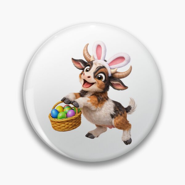 Item preview, Nigerian Dwarf Goat Easter Basket designed and sold by Sillytoe.