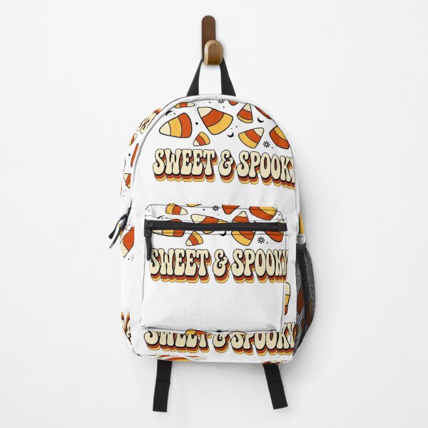 Item preview, Sweet & Spooky Sticker — Retro Candy Corn Halloween Design designed and sold by Sweet Blob Co.