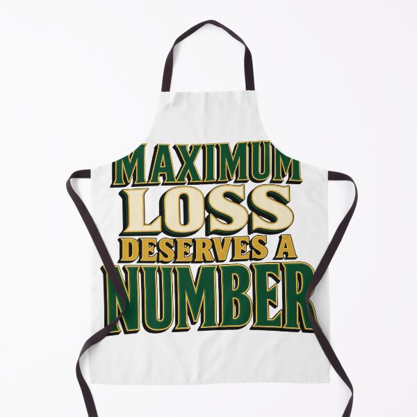 Item preview, Maximum Loss Deserves a Number Risk Lettering designed and sold by Bikivuno.