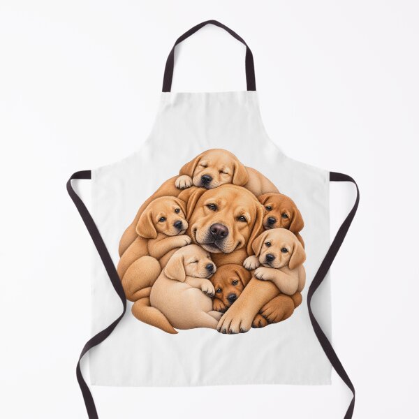 Item preview, Labrador Family Love – Adorable Puppy Cuddle Pile designed and sold by builtforyou.