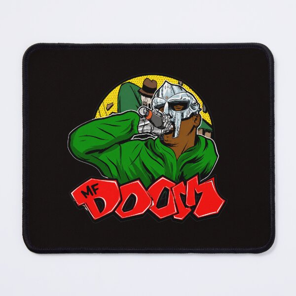 Item preview, MF DOOM Masked Rapper Microphone Comic Art designed and sold by Lagoart.