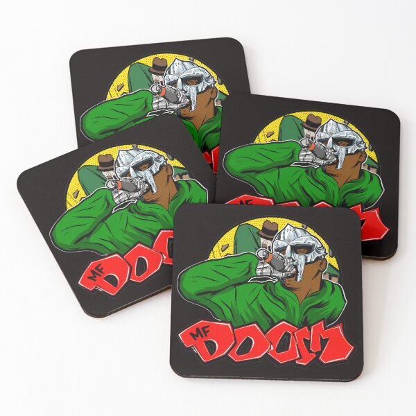 Item preview, MF DOOM Masked Rapper Microphone Comic Art designed and sold by Lagoart.