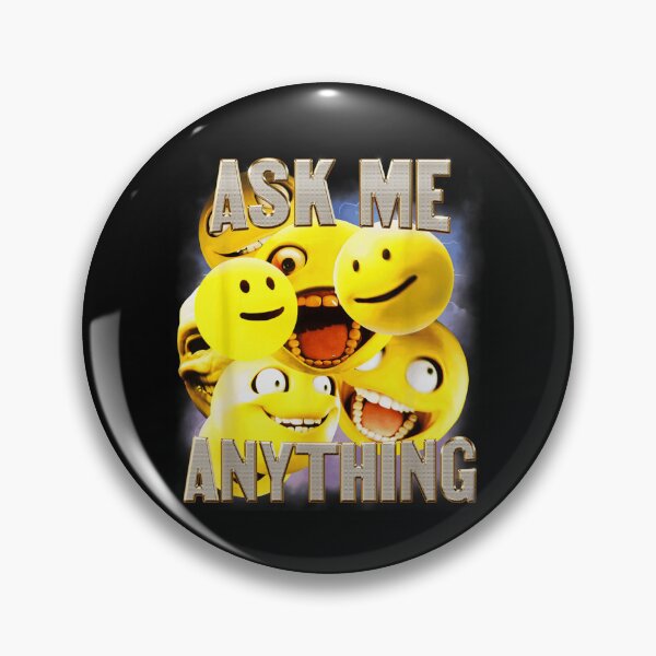 Item preview, Ask Me Anything Funny Smiley Faces Bootleg Retro Meme Vintage designed and sold by Creative Spark.