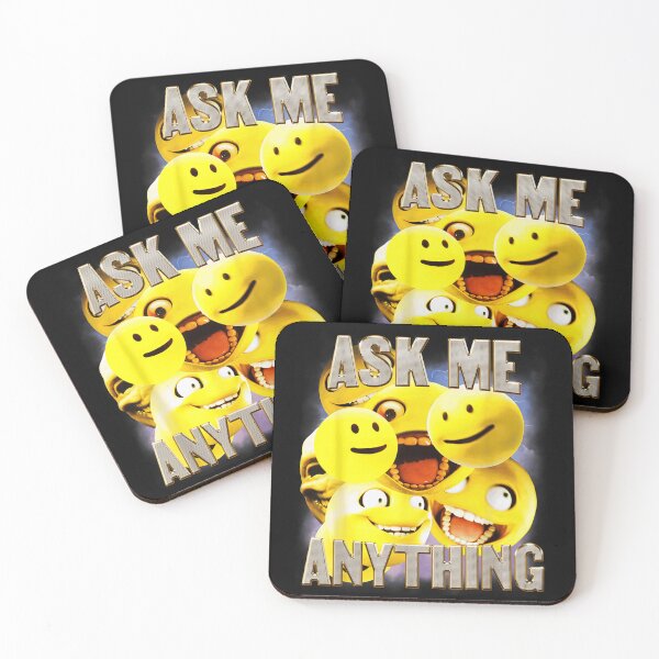 Item preview, Ask Me Anything Funny Smiley Faces Bootleg Retro Meme Vintage designed and sold by Creative Spark.