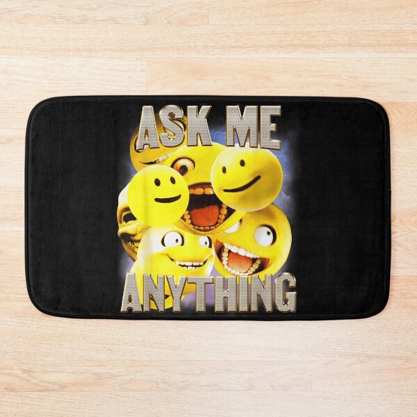 Item preview, Ask Me Anything Funny Smiley Faces Bootleg Retro Meme Vintage designed and sold by Creative Spark.