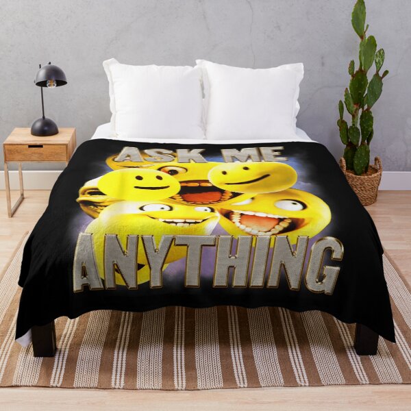 Item preview, Ask Me Anything Funny Smiley Faces Bootleg Retro Meme Vintage designed and sold by Creative Spark.