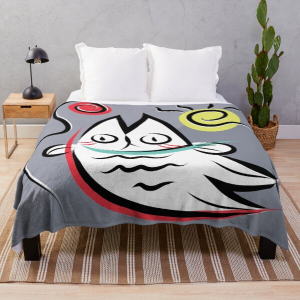Item preview, Dancing Fish Cat – Whimsical Surreal Animal Art designed and sold by metadorcreative.
