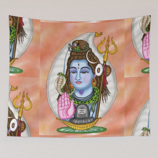 Item preview, Lord Shiva Digital Drawing | Hindu God Spiritual Artwork designed and sold by Harshit_Digital_Arts.