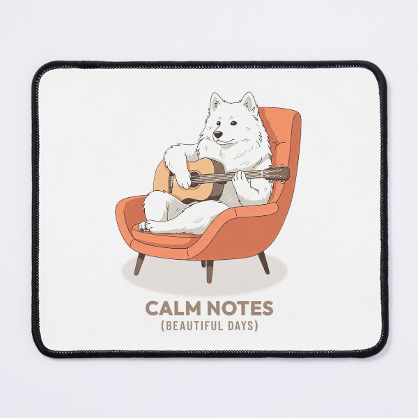 Item preview, American Eskimo Dog Playing Guitar Retro Art designed and sold by COZY VINTAGE animal.