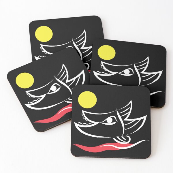 Item preview, Fish Cat Under Moonlight – Surreal Night Animal Art designed and sold by metadorcreative.