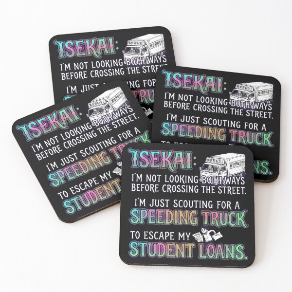 Item preview, I'm not looking both ways before crossing the street. I'm just scouting for a speeding truck to escape my student loans. designed and sold by jrzvibe.