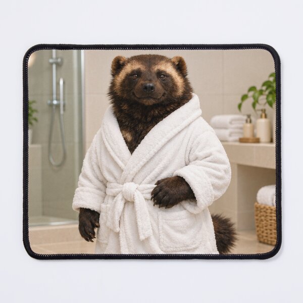 Item preview, Wolverine White Bathrobe designed and sold by Sillytoe.