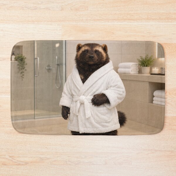 Item preview, Wolverine White Bathrobe designed and sold by Sillytoe.