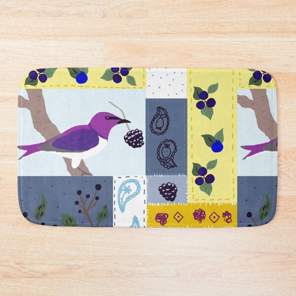 Item preview, Patchwork Cottagecore Bird And Berries  designed and sold by Designs by Sara Felton.