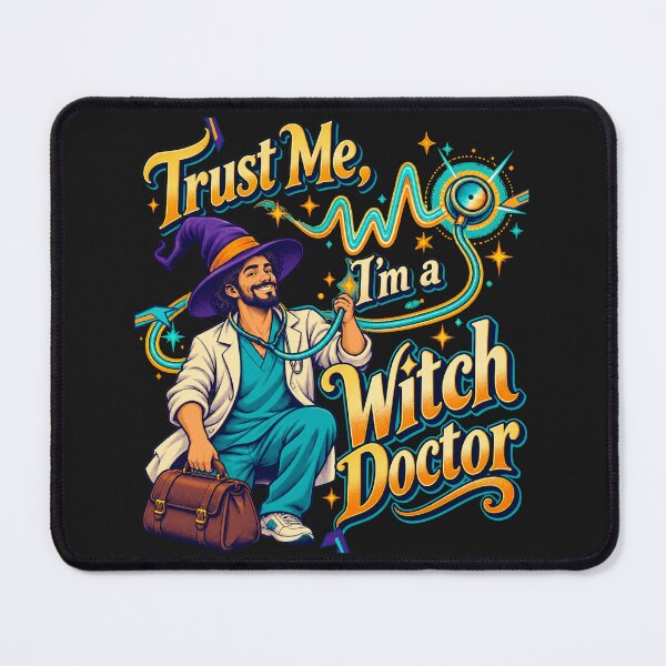 Item preview, Trust Me, I’m a Witch Doctor doctor Halloween designed and sold by JollyNib.