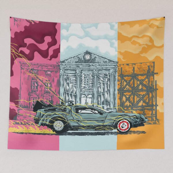 Item preview, DeLorean – Retro Sunset Poster designed and sold by cowboy89.