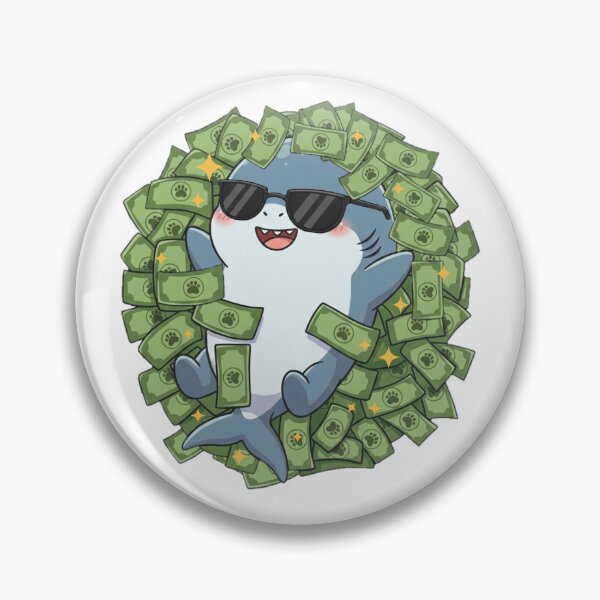 Item preview, Cute Rich Shark designed and sold by Nature's Chibis.