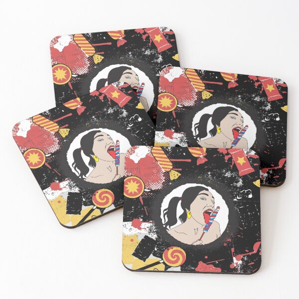 Item preview, Pop Art Woman Eating Lollipop designed and sold by Lover's Ink.
