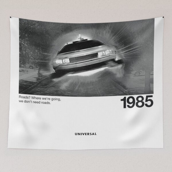 Item preview, Time Travel – Minimalist 1985 Poster designed and sold by cowboy89.