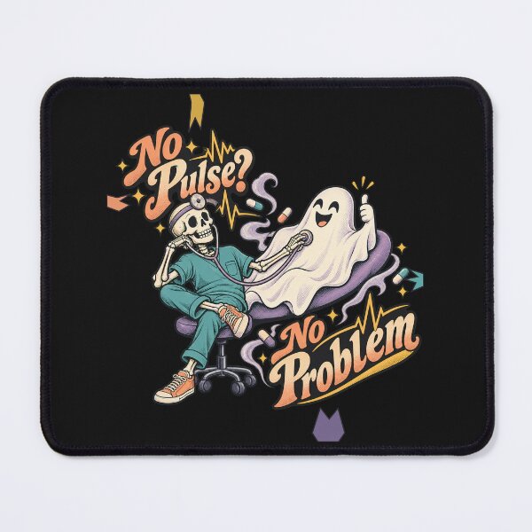 Item preview, No Pulse? No Problem doctor Halloween designed and sold by JollyNib.