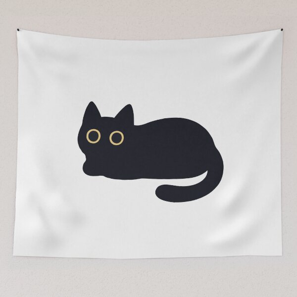 Artikelvorschau, Schwarze Katze mit gelben Augen entworfen und verkauft von Gkinoki.