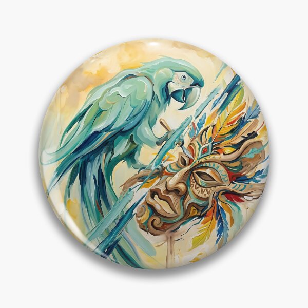 Item preview, Scarlet Macaw Mask Maker designed and sold by PictoVibe.
