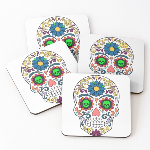 Item preview, Catrina Colorful Sugar Skull Illustration designed and sold by  Ojo de Lilith.