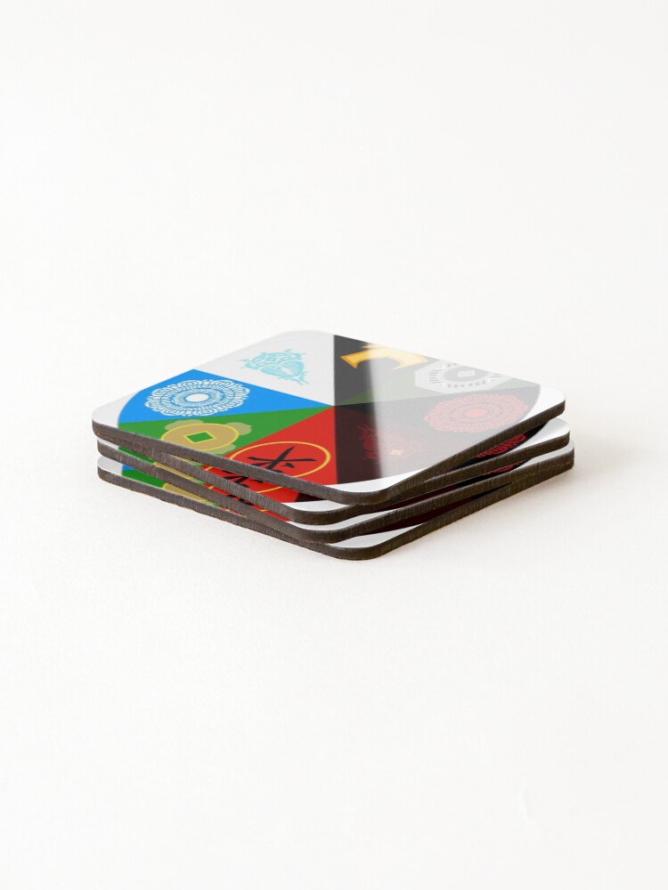 Thumbnail 4 of 5, Coasters (Set of 4), the elements designed and sold by Ink8instinct.
