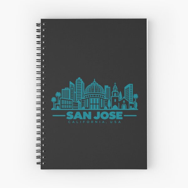 Item preview, San Jose California USA Line Art Skyline Poster designed and sold by CMYKStudio.